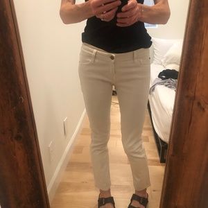 Acquaverde Cream Alice straight leg jeans